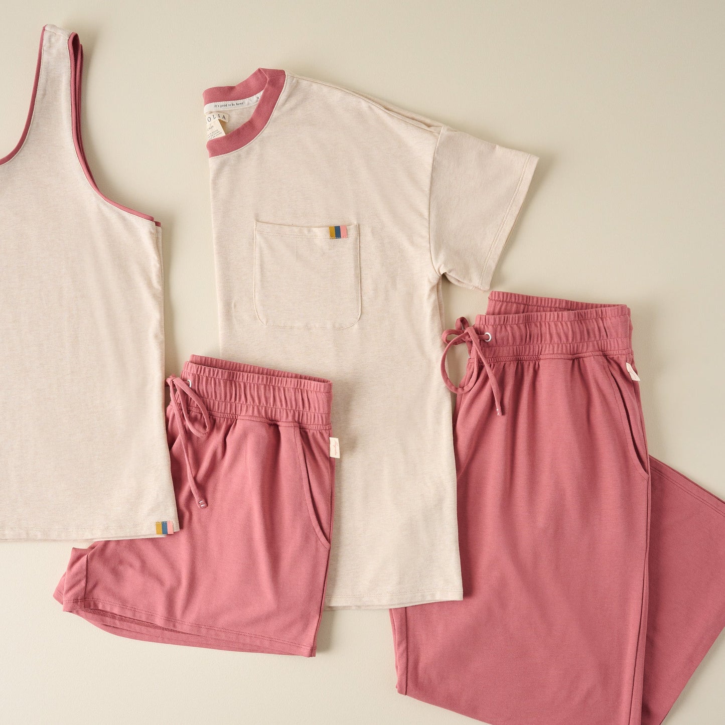 Weekender Dusty Rose Crop Pant