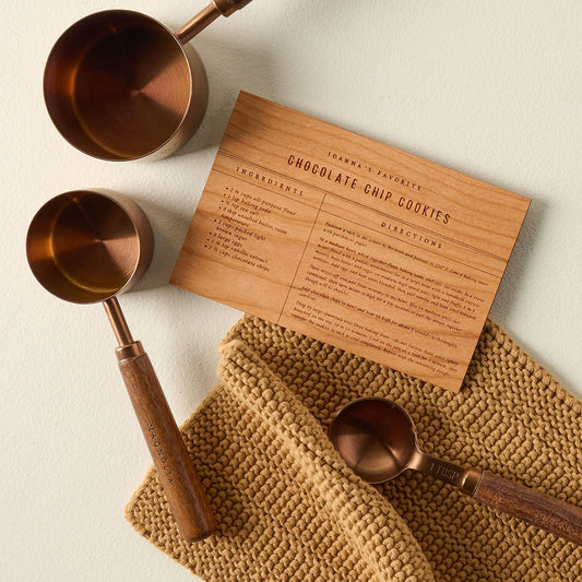 Wooden Recipe Card (Chocolate Chip Cookies)