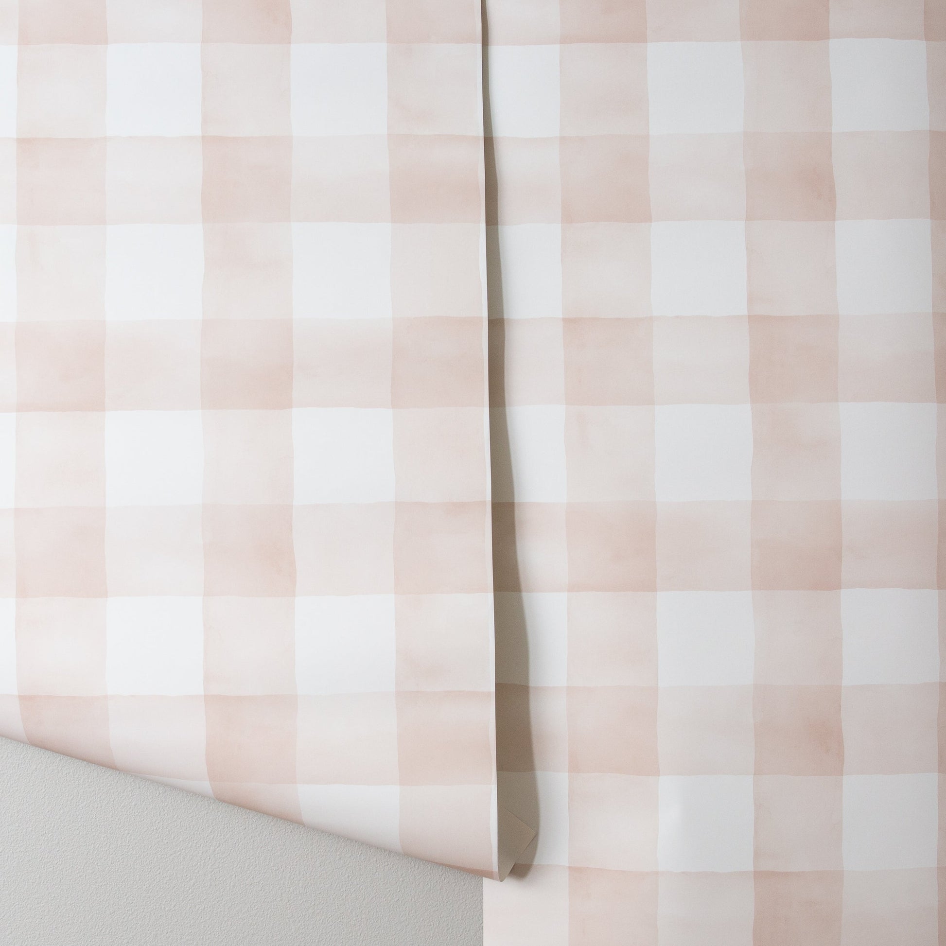 Watercolor Check Wallpaper
