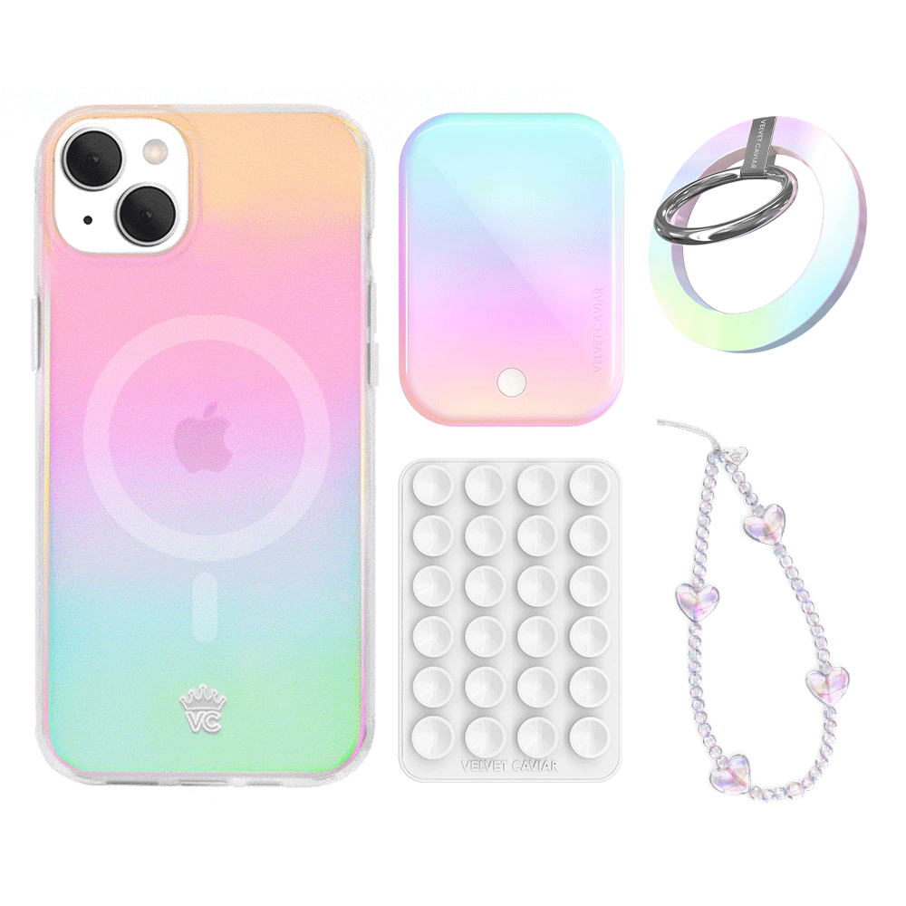 White Opal iPhone Bundle Set - Grip