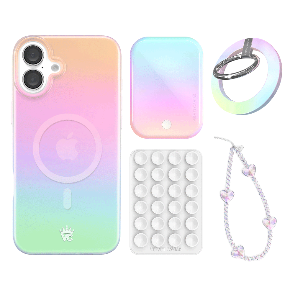 White Opal iPhone Bundle Set - Grip