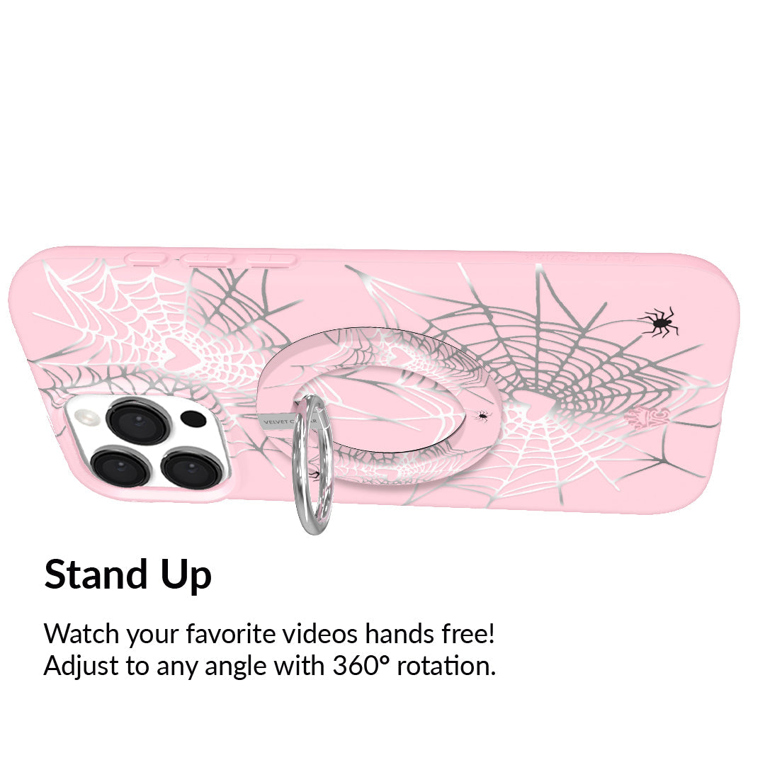 Widow’s Web Chrome MagSafe Grip Ring