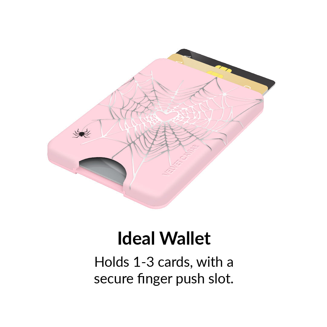 Widow’s Web Chrome MagSafe Wallet