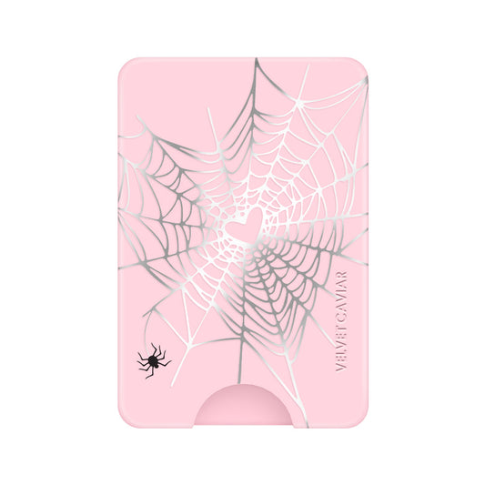 Widow’s Web Chrome MagSafe Wallet