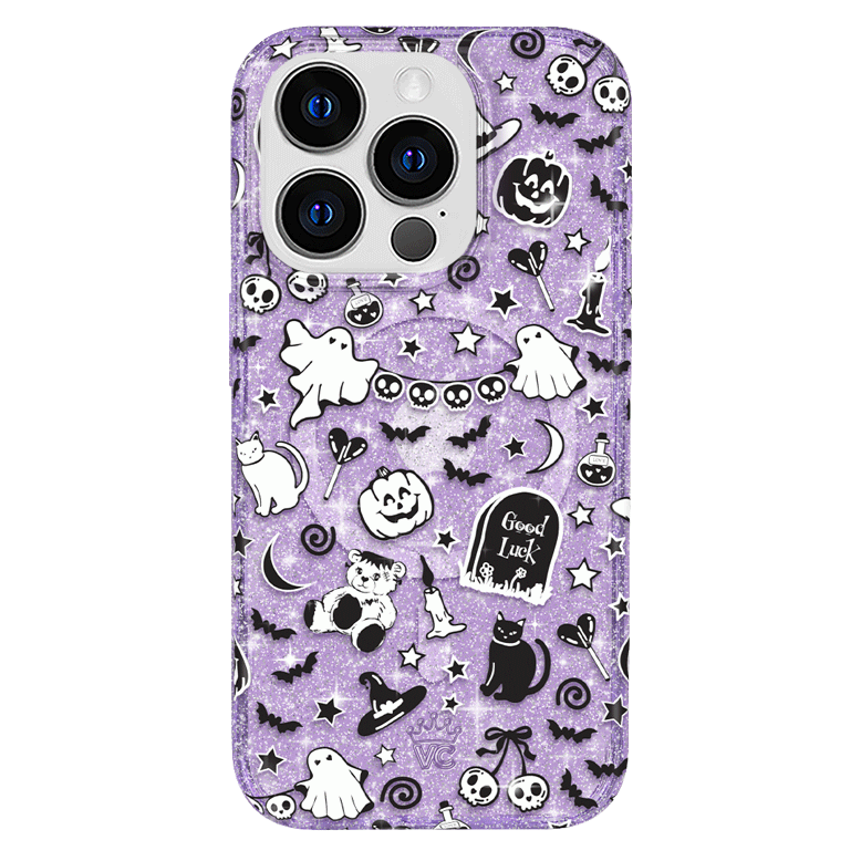 Witchy Lilac Glitter iPhone Case