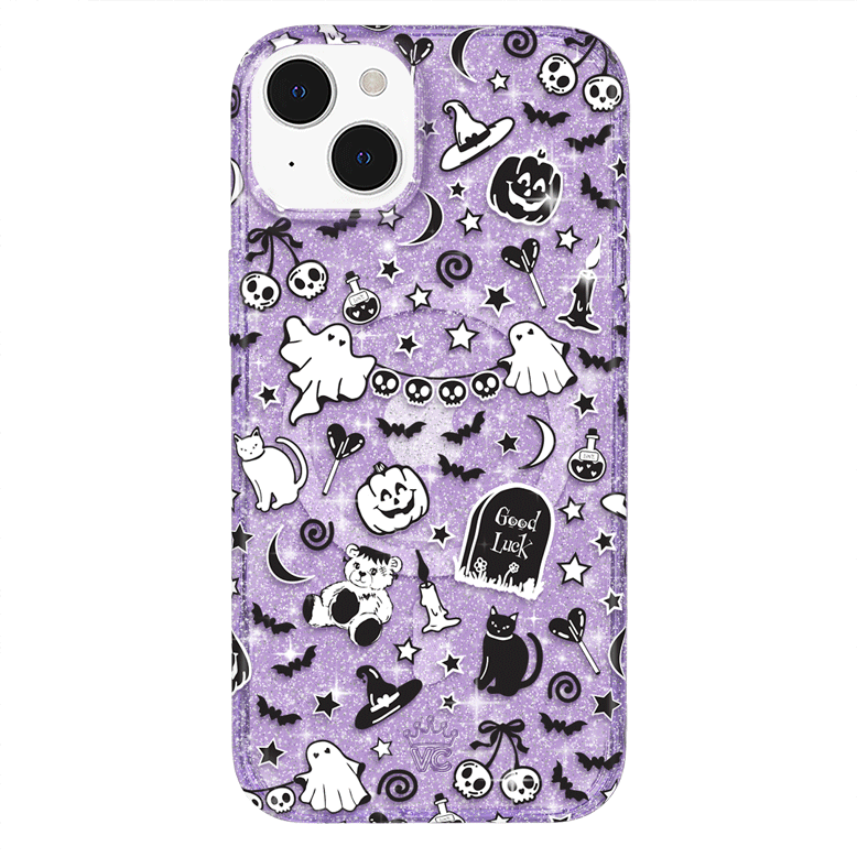 Witchy Lilac Glitter iPhone Case