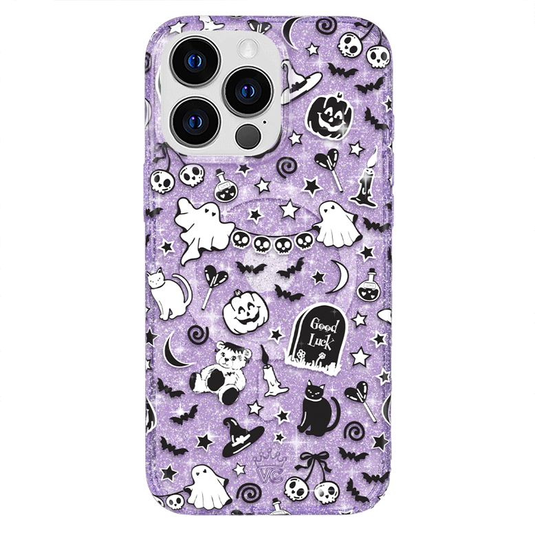Witchy Lilac Glitter iPhone Case