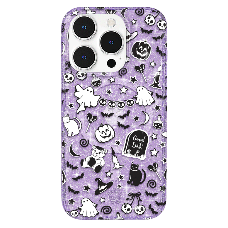 Witchy Lilac Glitter iPhone Case