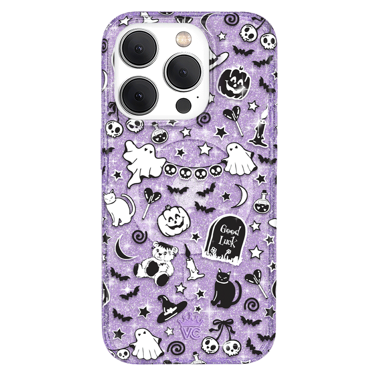 Witchy Lilac Glitter iPhone Case