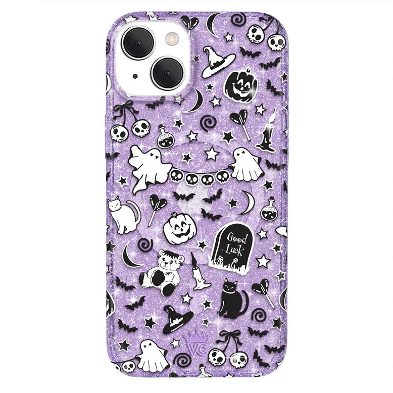 Witchy Lilac Glitter iPhone Case