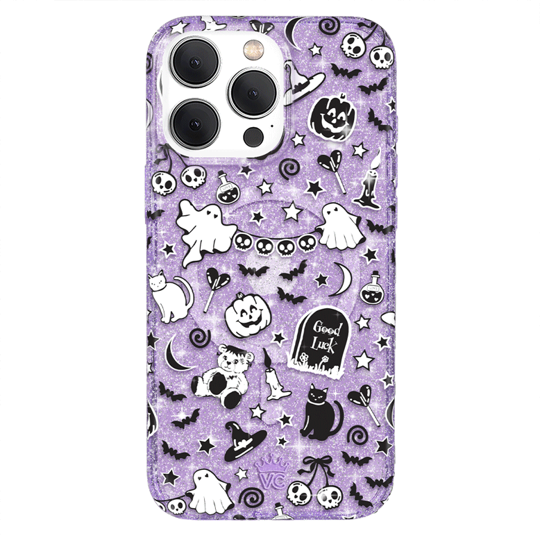 Witchy Lilac Glitter iPhone Case