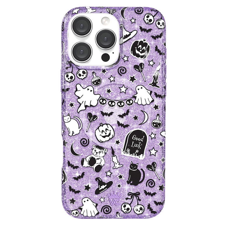 Witchy Lilac Glitter iPhone Case