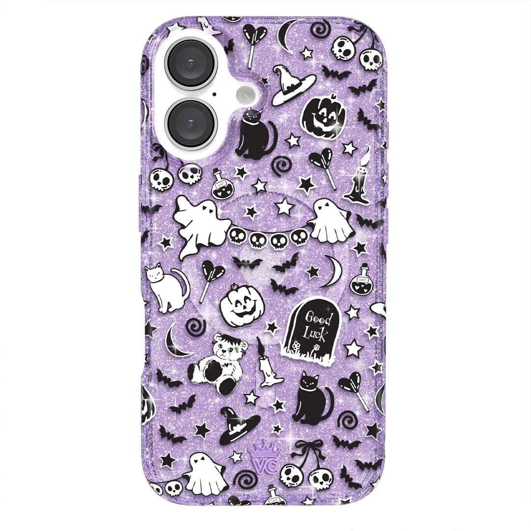 Witchy Lilac Glitter iPhone Case