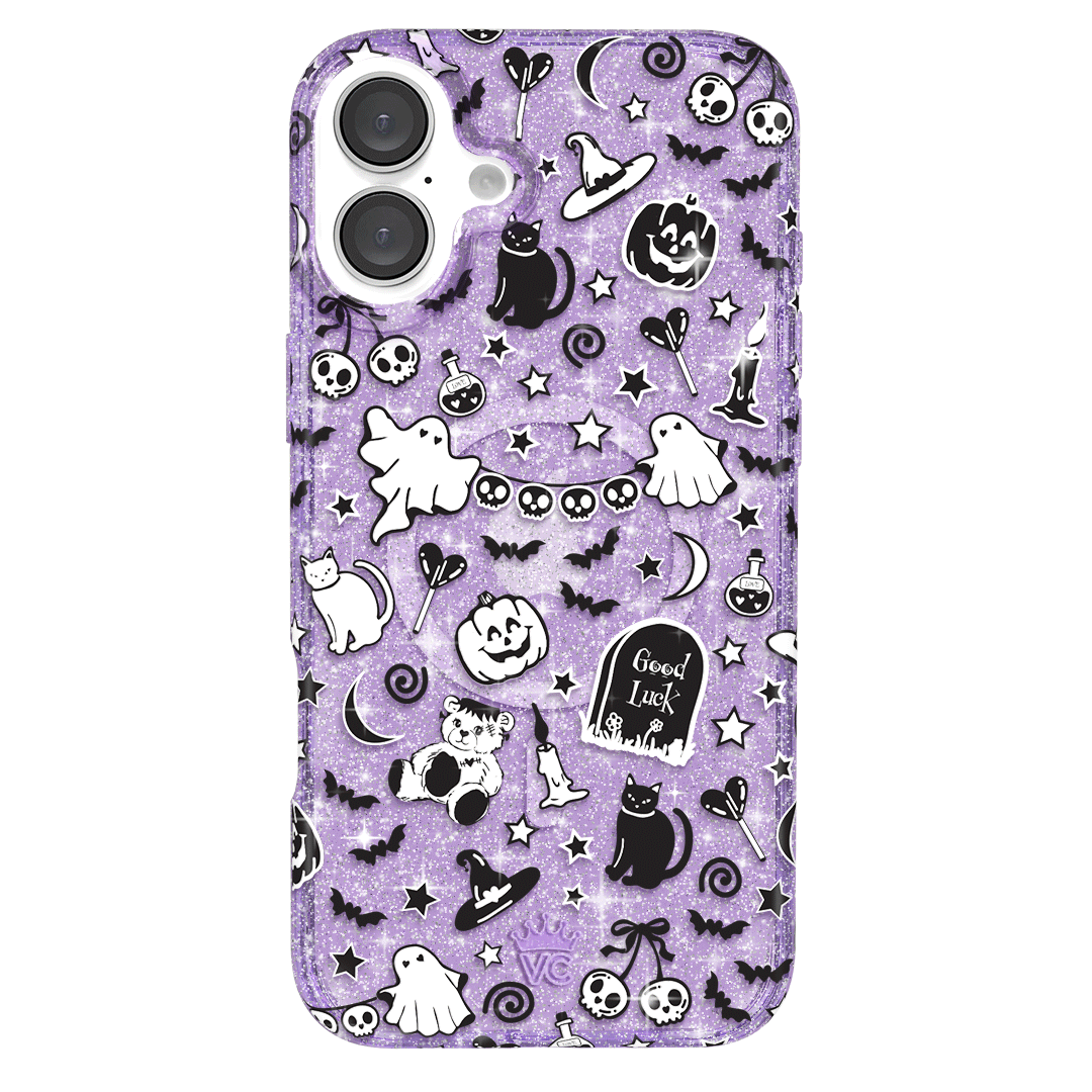 Witchy Lilac Glitter iPhone Case