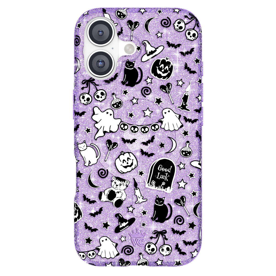 Witchy Lilac Glitter iPhone Case