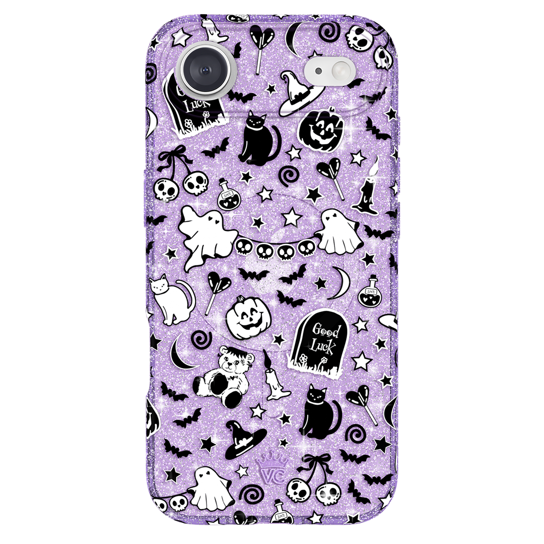Witchy Lilac Glitter iPhone Case