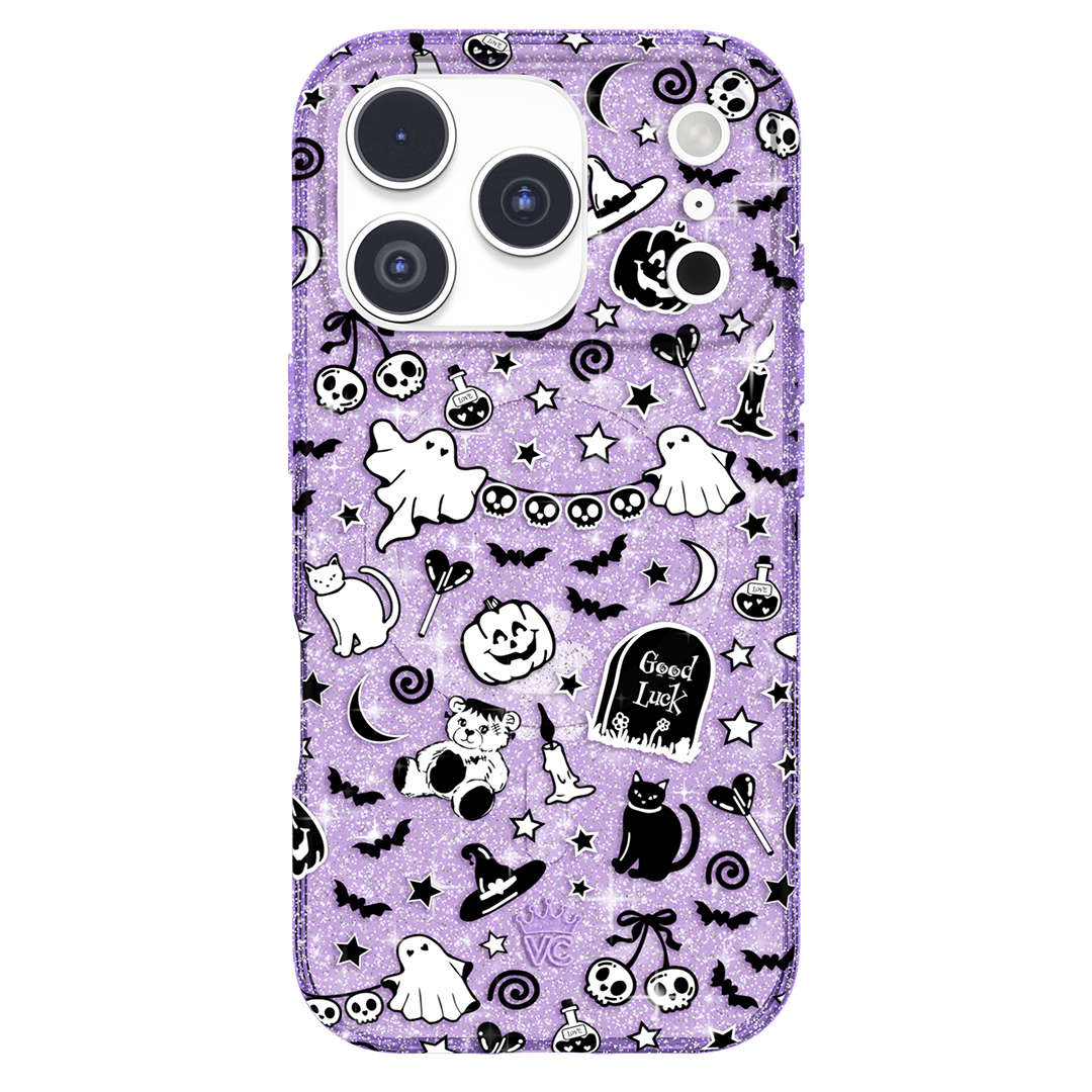 Witchy Lilac Glitter iPhone Case