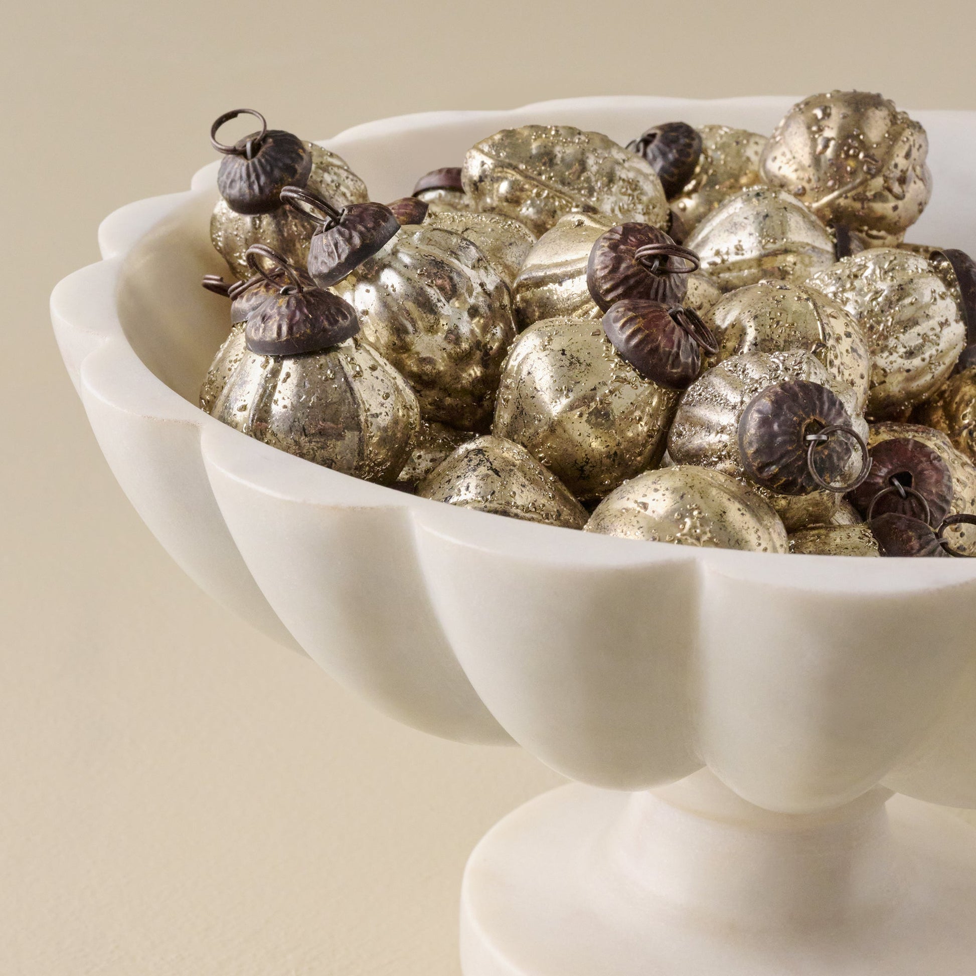 Antique Inspired Ornament Bowl Filler