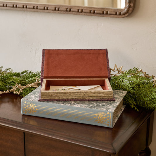 Vintage-Inspired Handcrafted Book Box