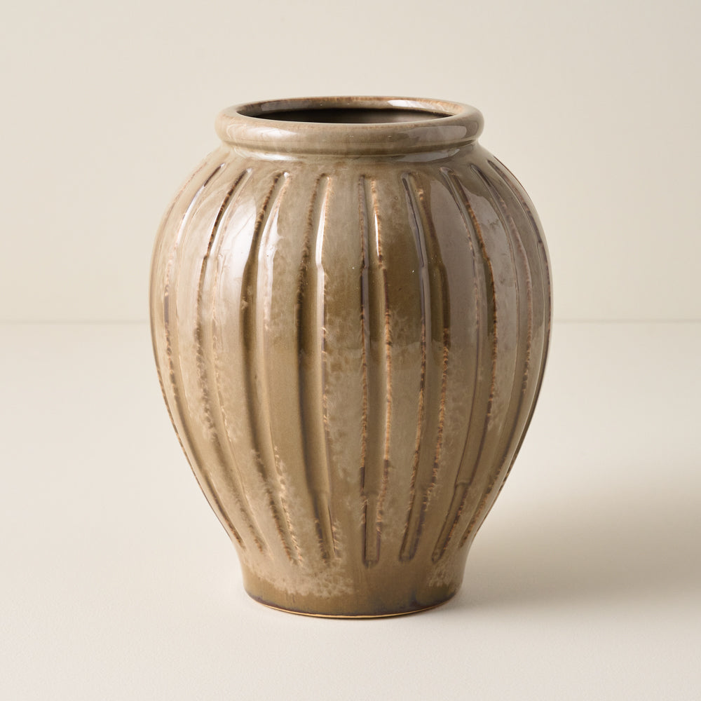 Callum Ribbed Vase