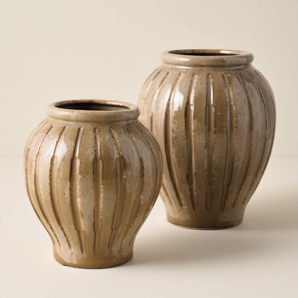 Callum Ribbed Vase