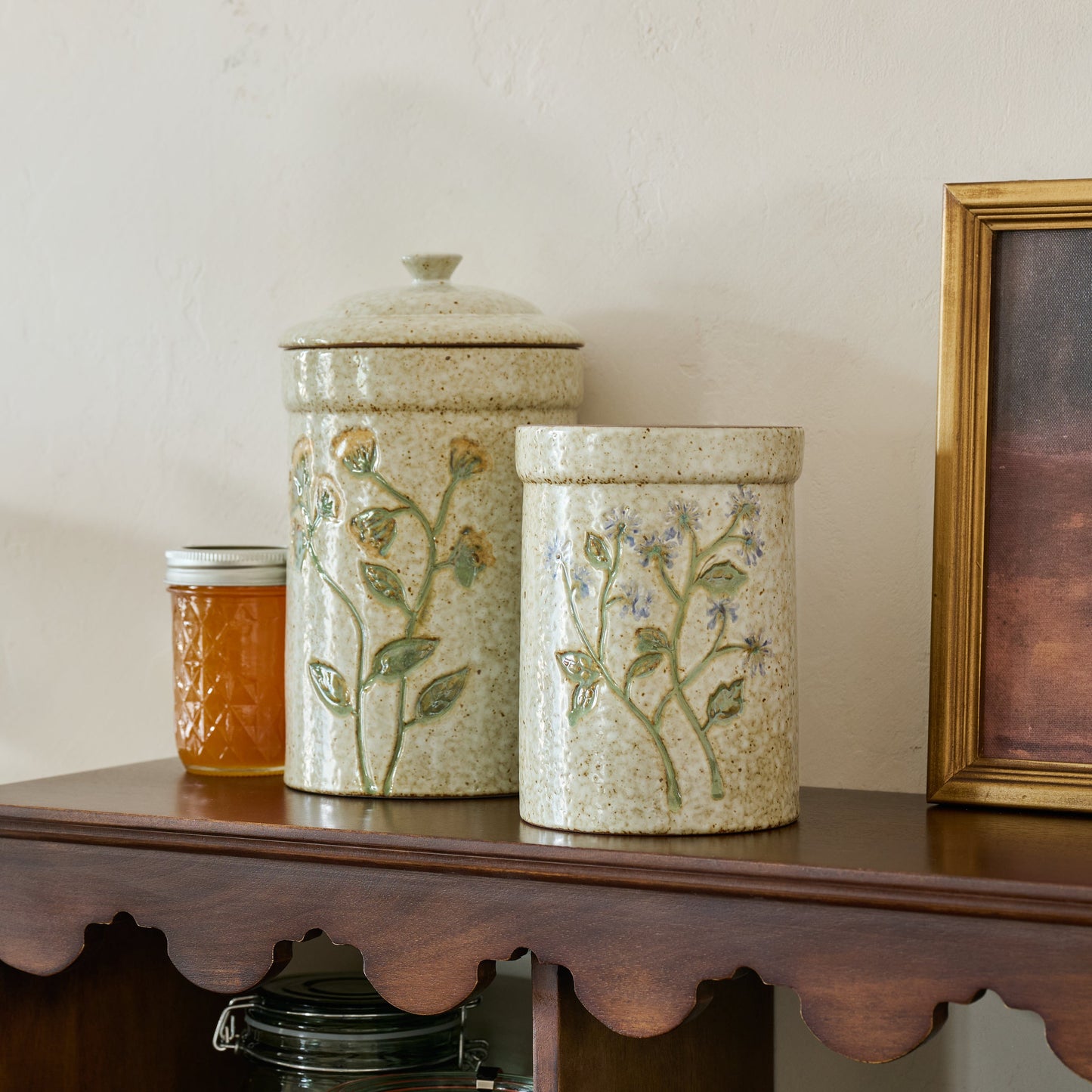 Blue Wildflower Canister