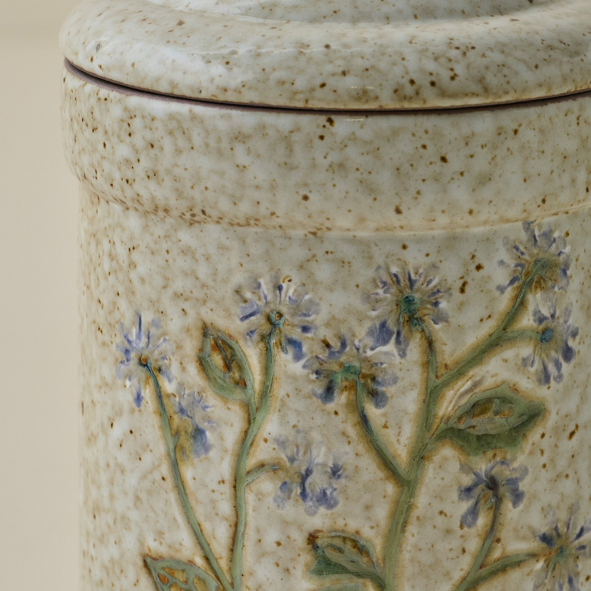 Blue Wildflower Canister