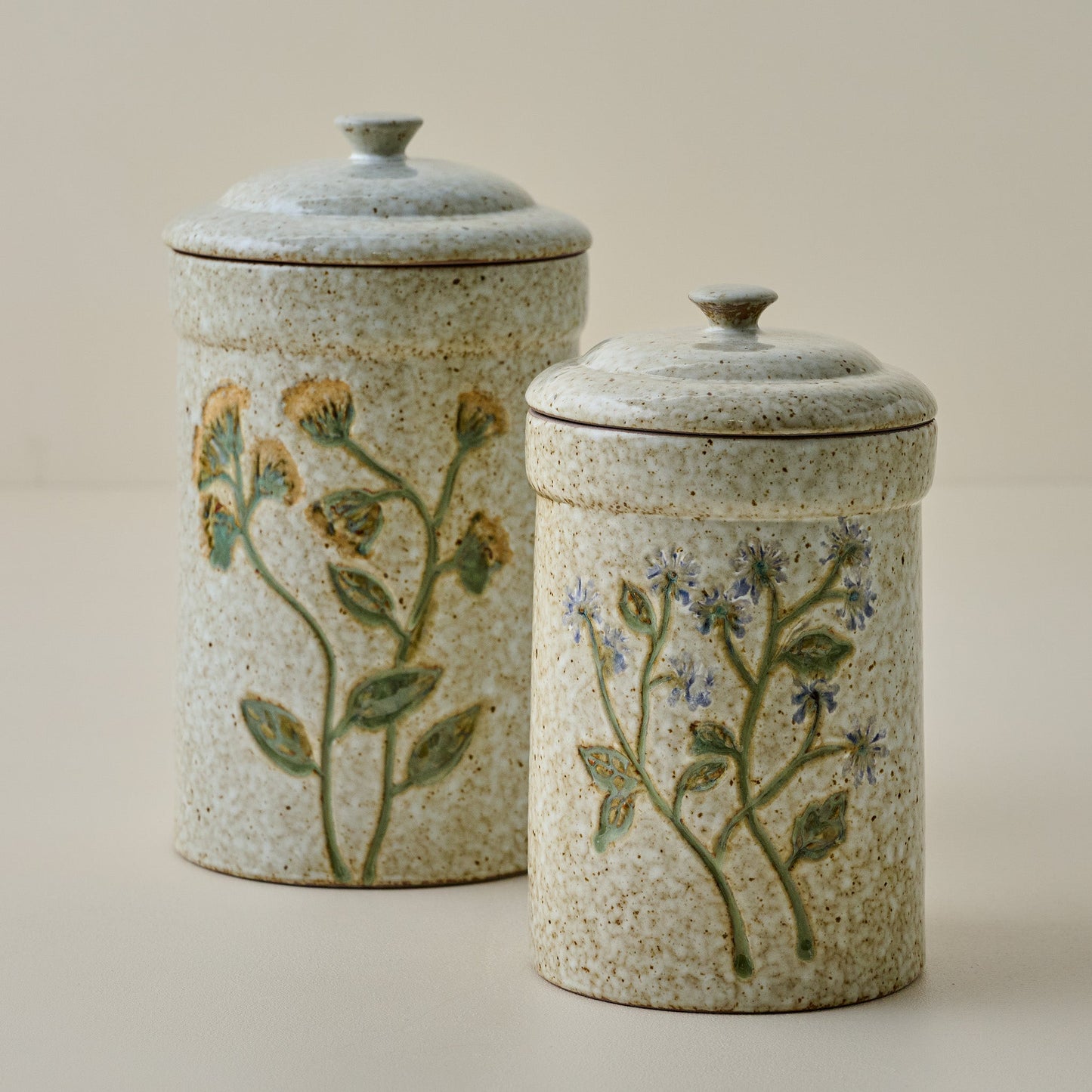 Blue Wildflower Canister