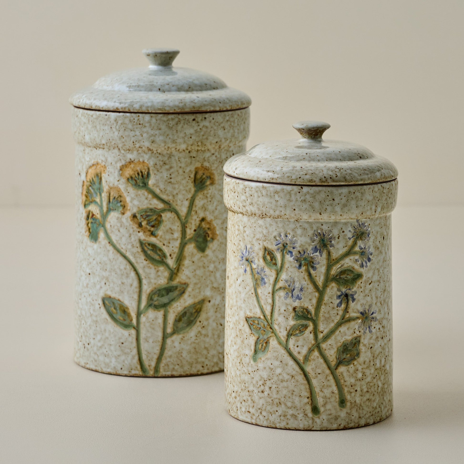 Blue Wildflower Canister