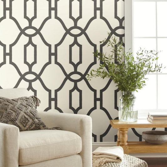 Woven Trellis Wallpaper