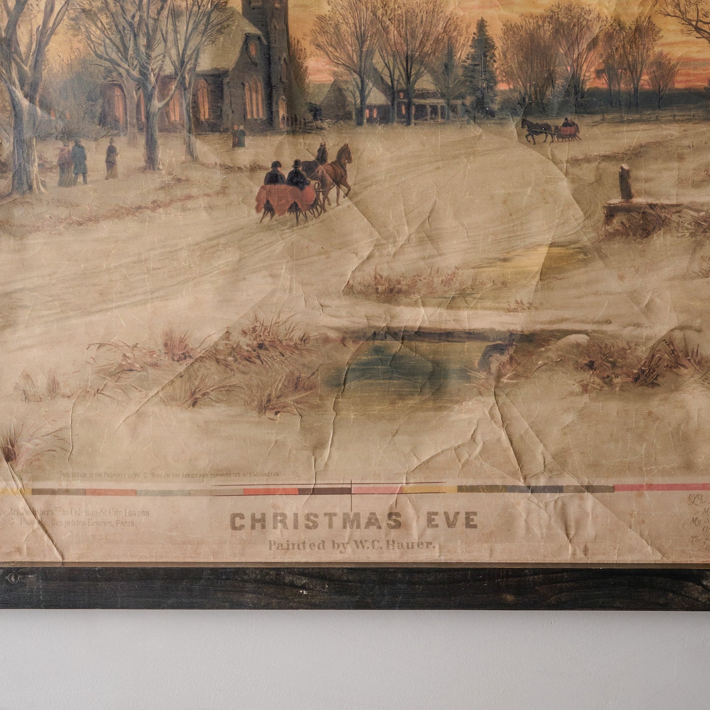 Vintage Christmas Eve Tapestry