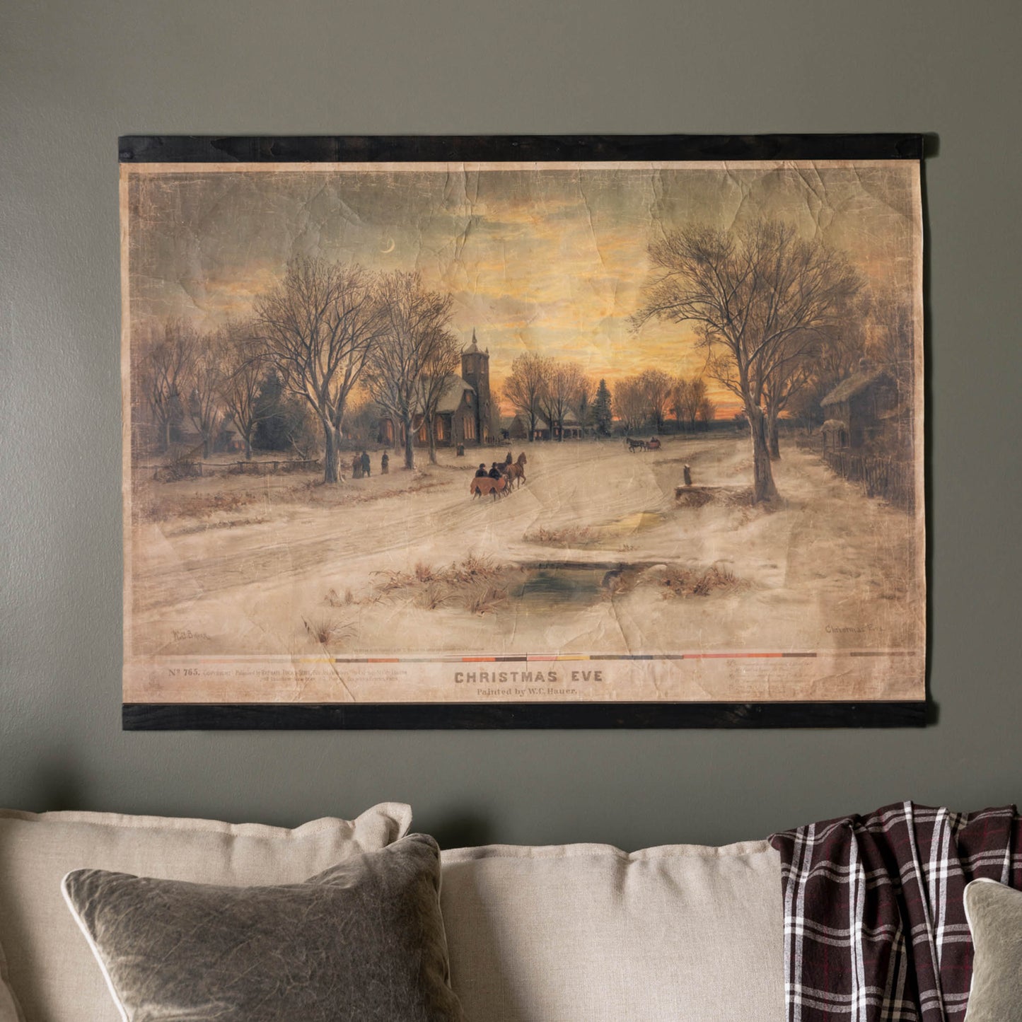 Vintage Christmas Eve Tapestry