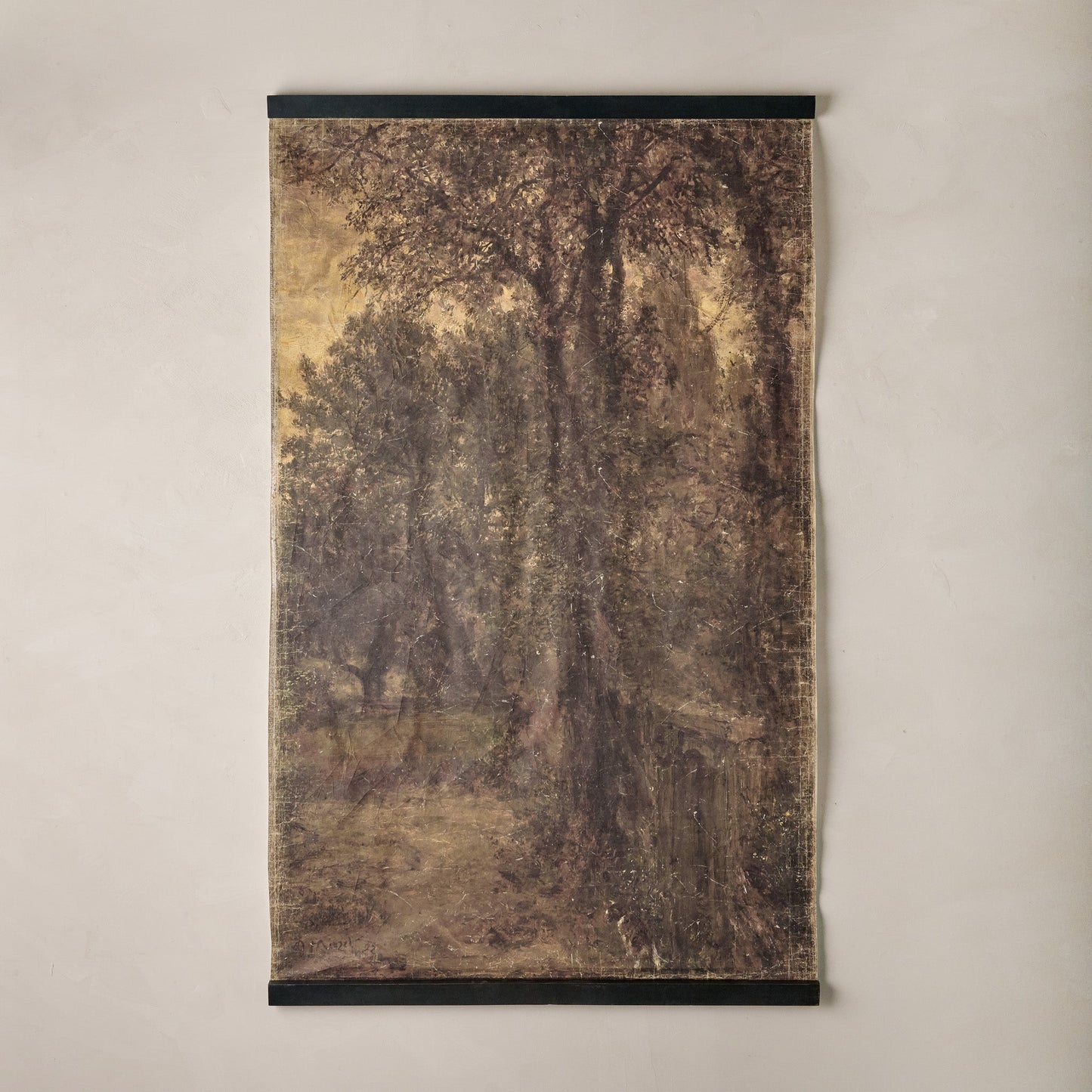 Autumn Forest at Dusk Tapestry