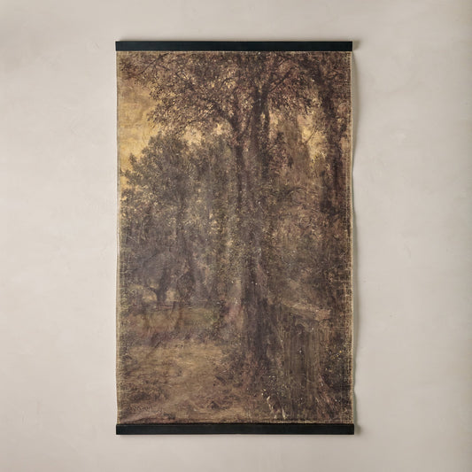 Autumn Forest at Dusk Tapestry