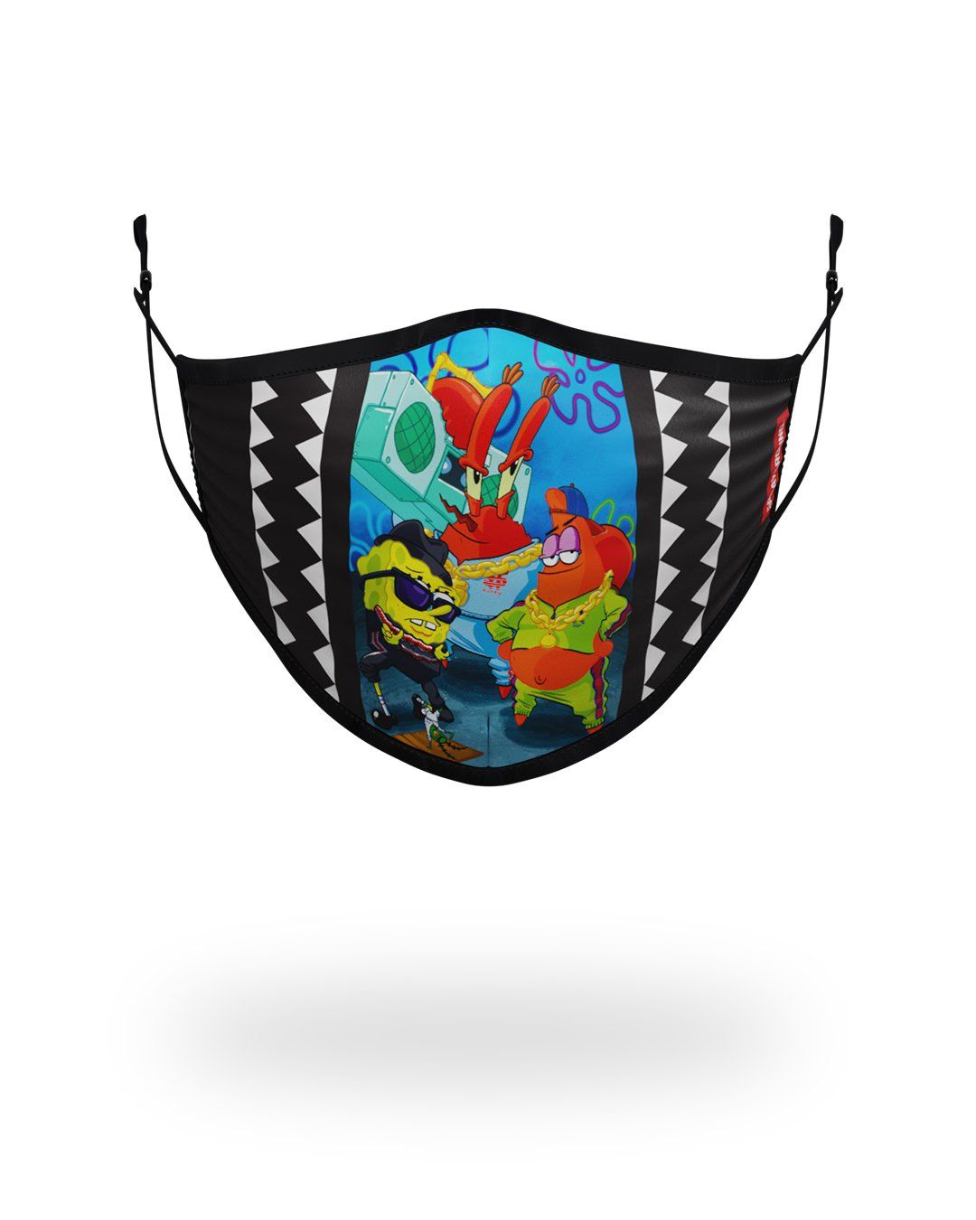 ADULT SPONGEBOB TRACK SUIT FORM FITTING FACE-COVERING