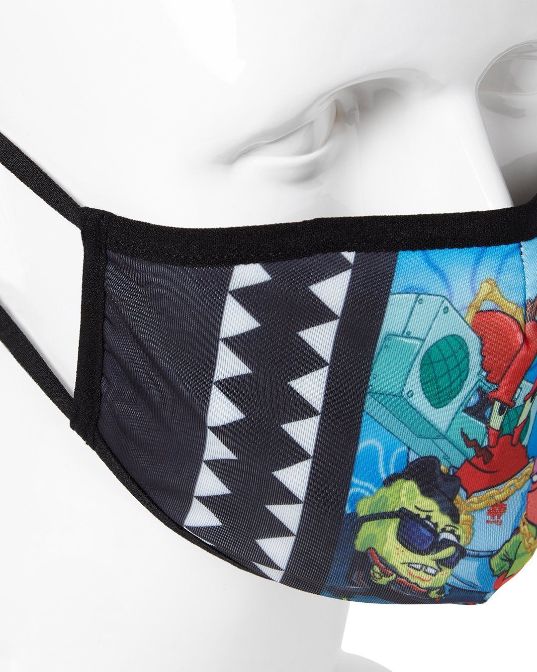 ADULT SPONGEBOB TRACK SUIT FORM FITTING FACE-COVERING