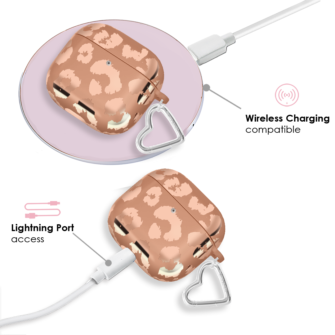 Bronze Chrome Leopard AirPod Case