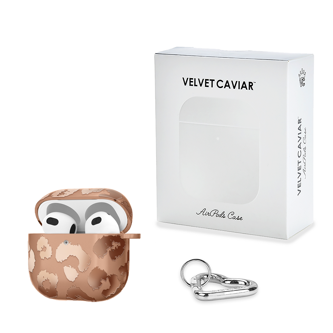 Bronze Chrome Leopard AirPod Case