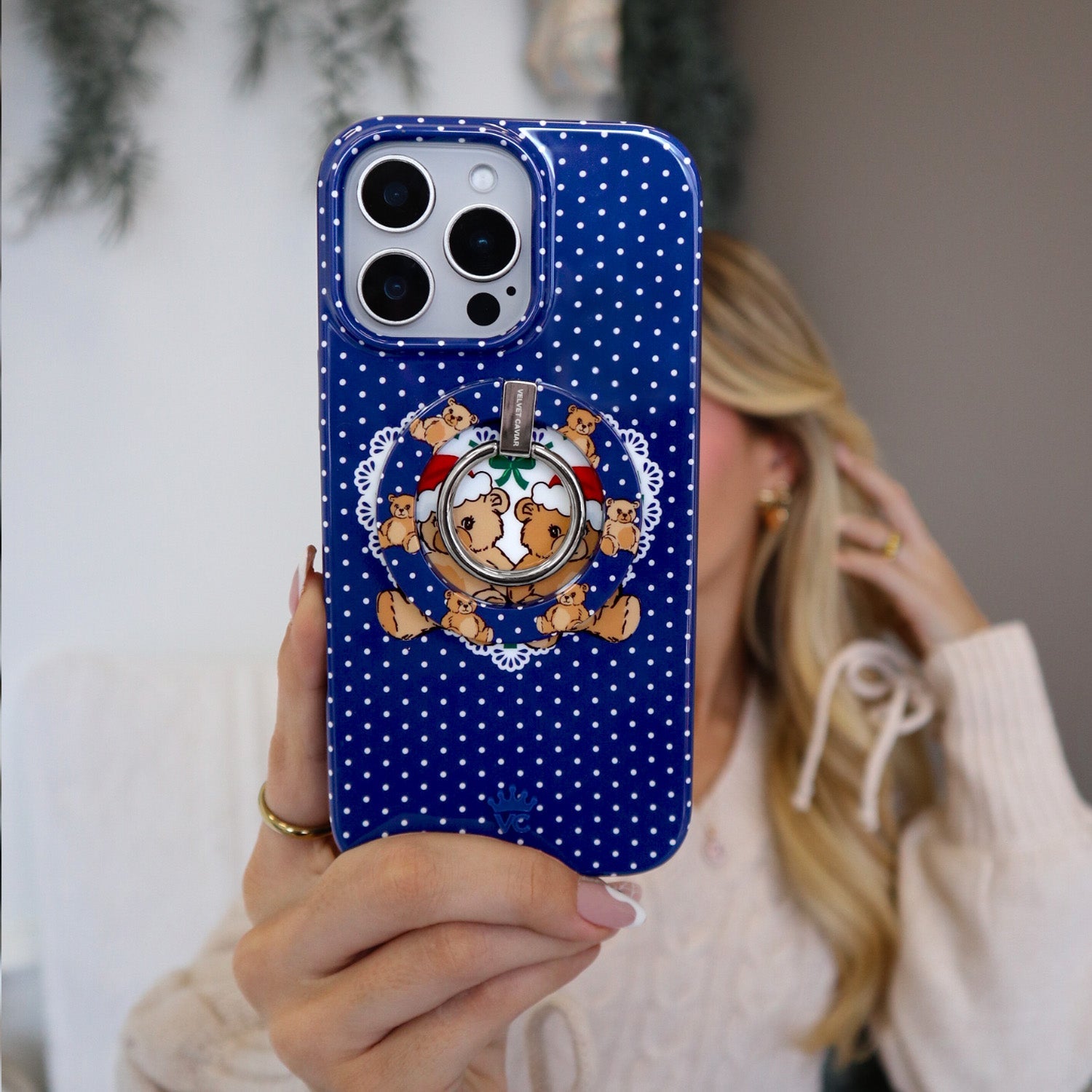 Winter Teddy MagSafe Grip Ring