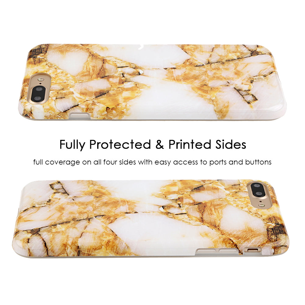 Amber Gold Marble iPhone Case