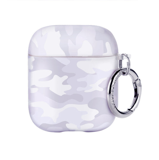 White Clouds Camo Airpods Case