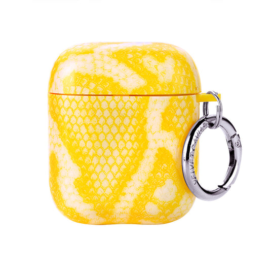 Yellow Snake Airpods Case