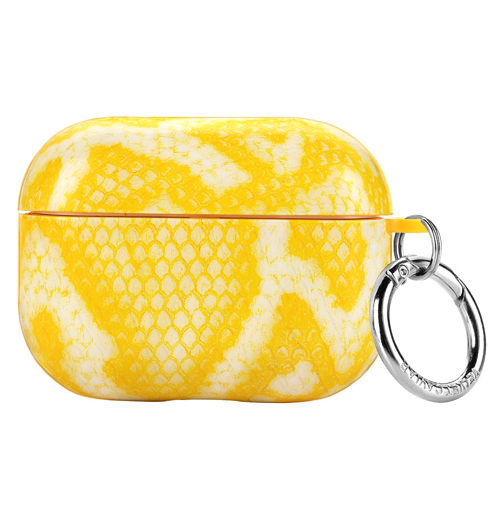 Yellow Snake Airpods Case