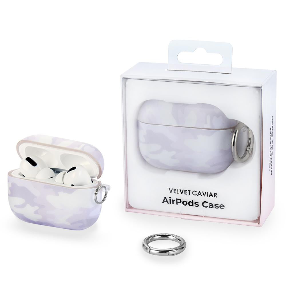 White Clouds Camo Airpods Case