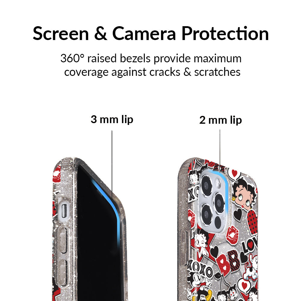 Betty Boop Sassy Glitter iPhone Case