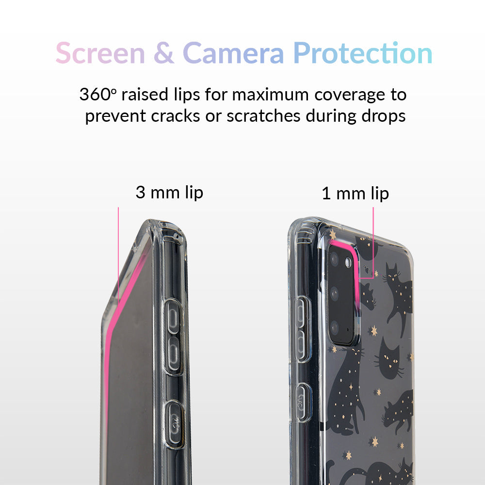 Black Cat Clear Samsung Galaxy Case