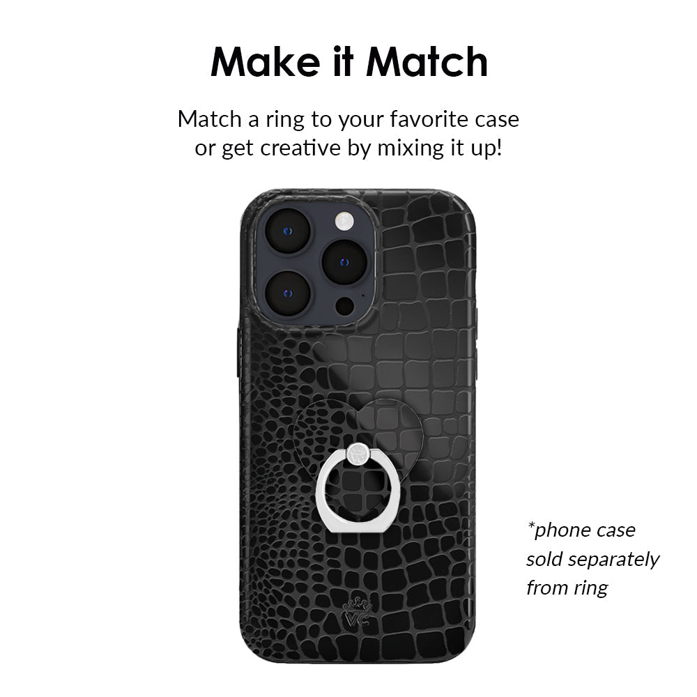 Black Croc Phone Ring