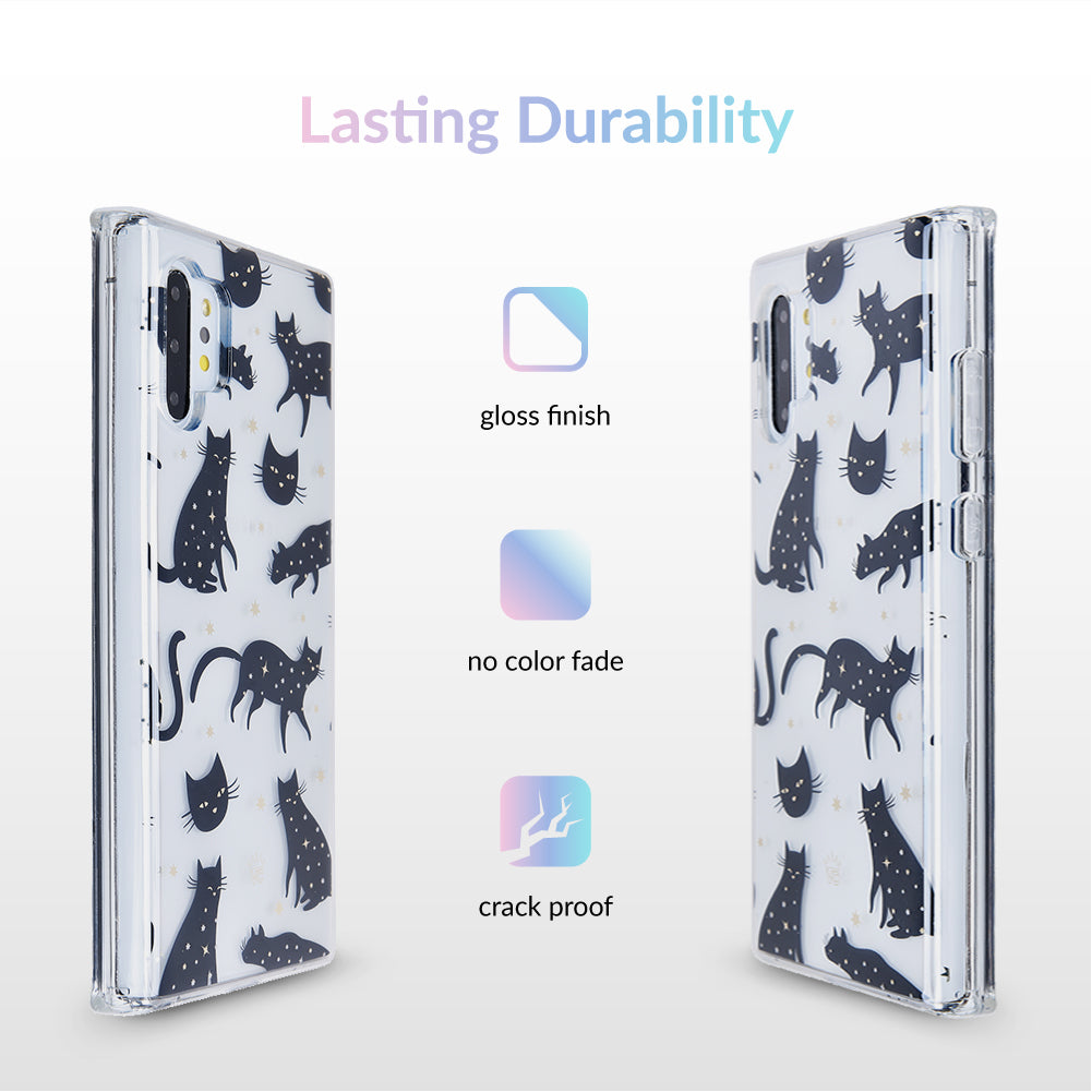 Black Cat Clear Samsung Galaxy Case