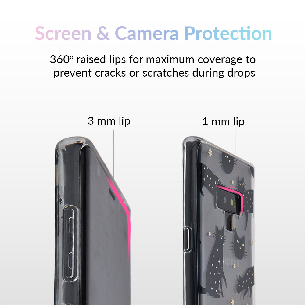 Black Cat Clear Samsung Galaxy Case