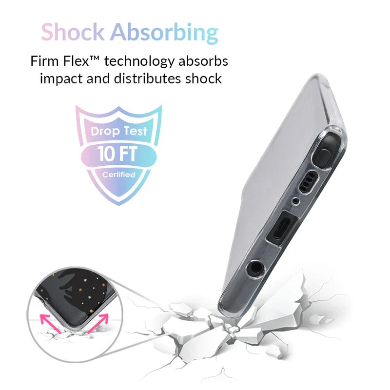 Black Cat Clear Samsung Galaxy Case